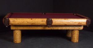 Pine Ponderosa Log Pool Table