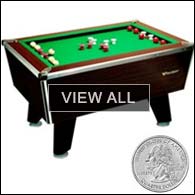 Coin Operated Bumper Pool Table