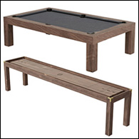 Wood Parsons Pool Table & Shuffleboard Table Wood Parsons Pool Table & Shuffleboard Table