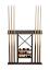 Optional Hunter Wall Rack in Brushed Walnut Finish