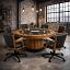 Prohibition Game Table with optional game/dining chairs