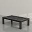 Black frame, Natural Walnut wood rail, Black cloth