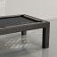 Black frame, Natural Walnut wood rail, Black cloth