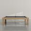 White Oak wood frame, Black cloth