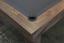 Natural Walnut wood frame, Slate grey cloth