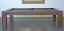 Natural Walnut wood frame, Slate grey cloth