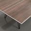 Black Frame, Natural Walnut wood top, with game lines