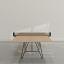 Black Frame, Oak top, no lines