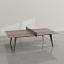 Natural Walnut wood Frame, Natural Walnut wood top, with game lines