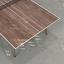 Natural Walnut wood Frame, Natural Walnut wood top, with game lines