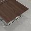 Formal walnut top, black frame