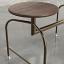 Dirty Brass Frame, Walnut stools and border, Oak checkers