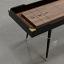 Blackened Oak wood frame, Walnut playing surface, cork gutters