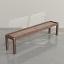 Natural Walnut wood frame, Walnut playing surface, chocolate leather, brass corners