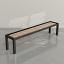 Black frame, Oak playing surface, chocolate leather