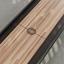 Black frame, Oak playing surface, chocolate leather