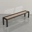 Black frame, Oak playing surface, chocolate leather
