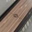 Black frame, Walnut playing surface, chocolate leather