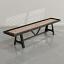 Black frame, Oak playing surface, chocolate leather