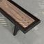 Black frame, Walnut playing surface, chocolate leather