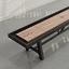 Black frame, Oak playing surface, chocolate leather