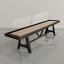 Black frame, Oak playing surface, chocolate leather