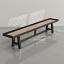 Black frame, Oak playing surface, chocolate leather