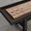 Black frame, Oak playing surface, chocolate leather