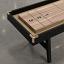Blackened Oak frame, Oak playing surface, Tan suede, Polished Brass hardware