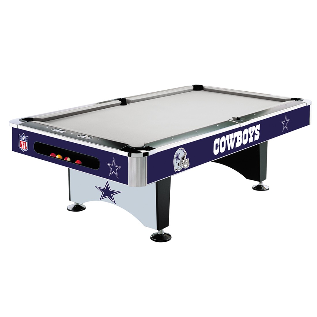 8' NFL Dallas Cowboys Team Logo Pool Table