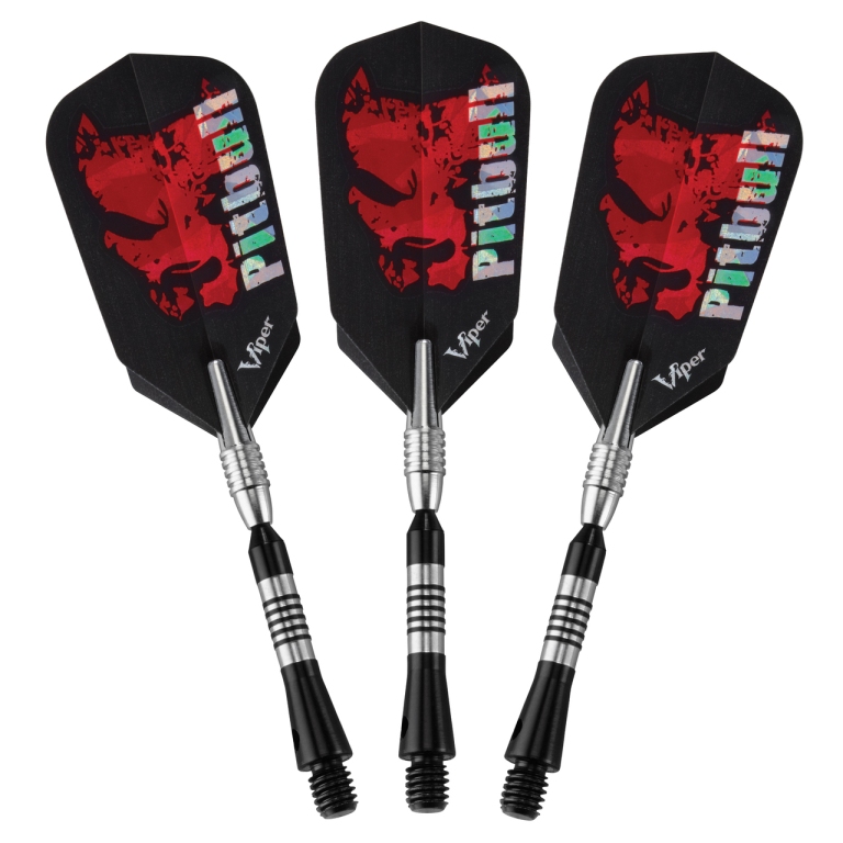 Viper Pitbull Tungsten Soft Tip Darts Six Ringed Barrel 18 Grams