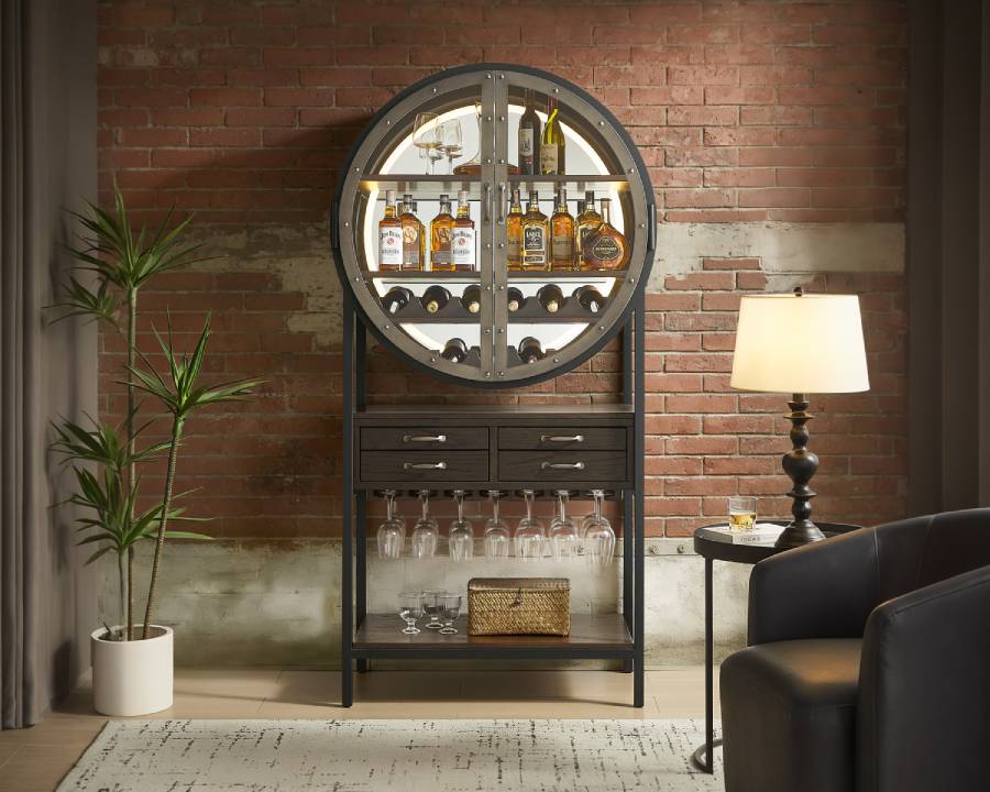Lowell Wine & Bar Cabinet