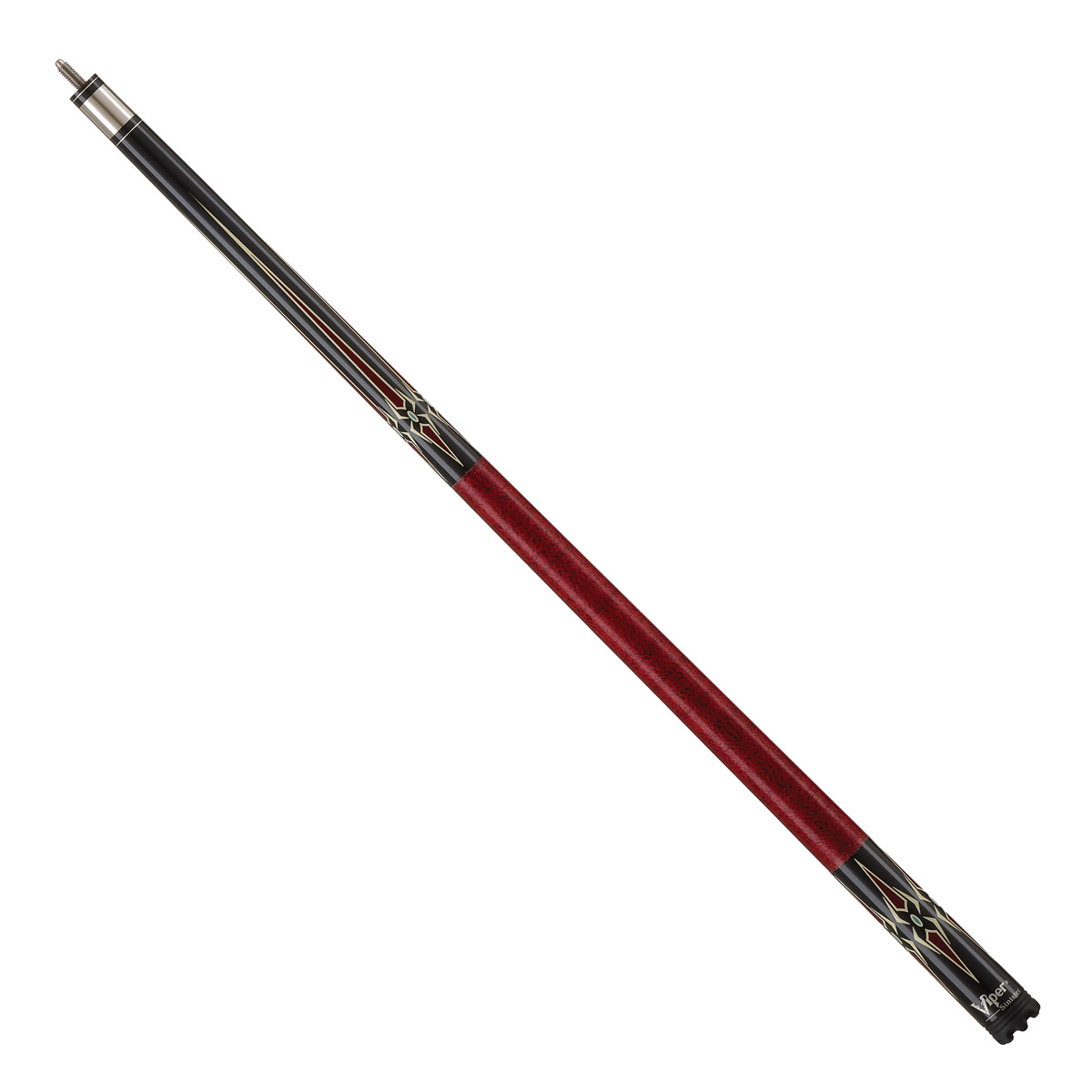 Viper Sinister Series Pool Cue - Black & Crimson