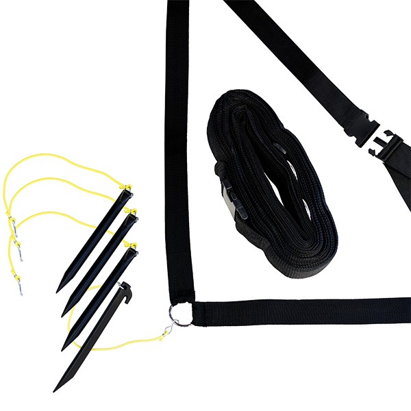 2" Fixed Short Court Web Boundary
