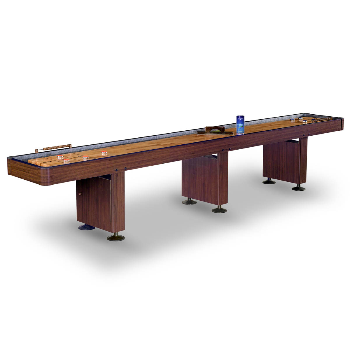 14' Challenger Walnut Shuffleboard Table