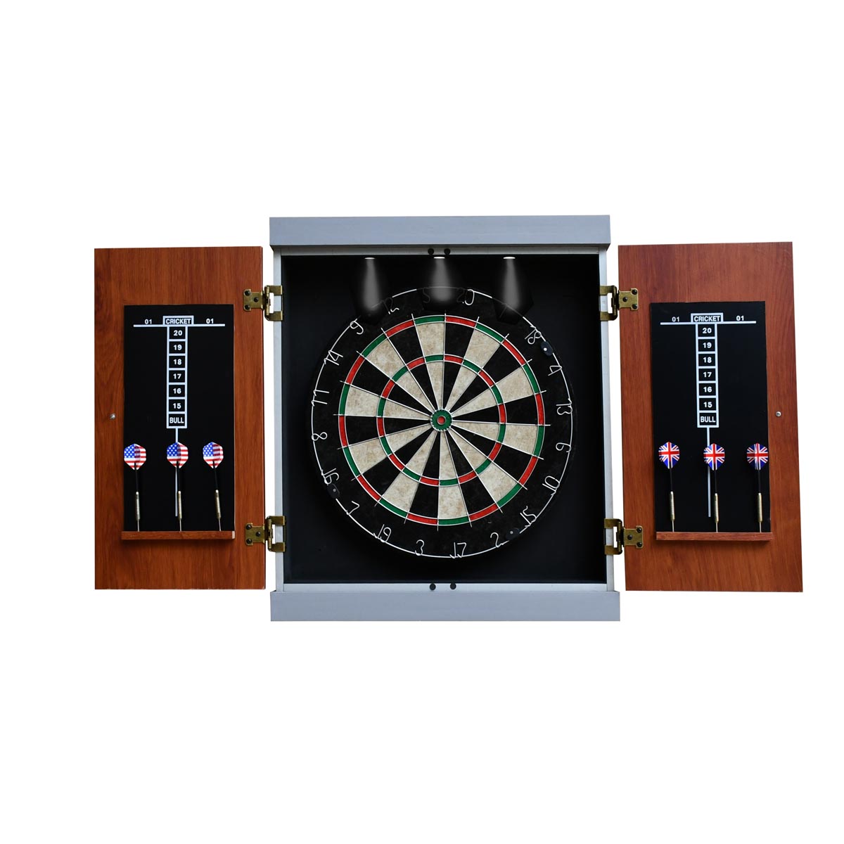 Geneva Dartboard and Cabinet Set