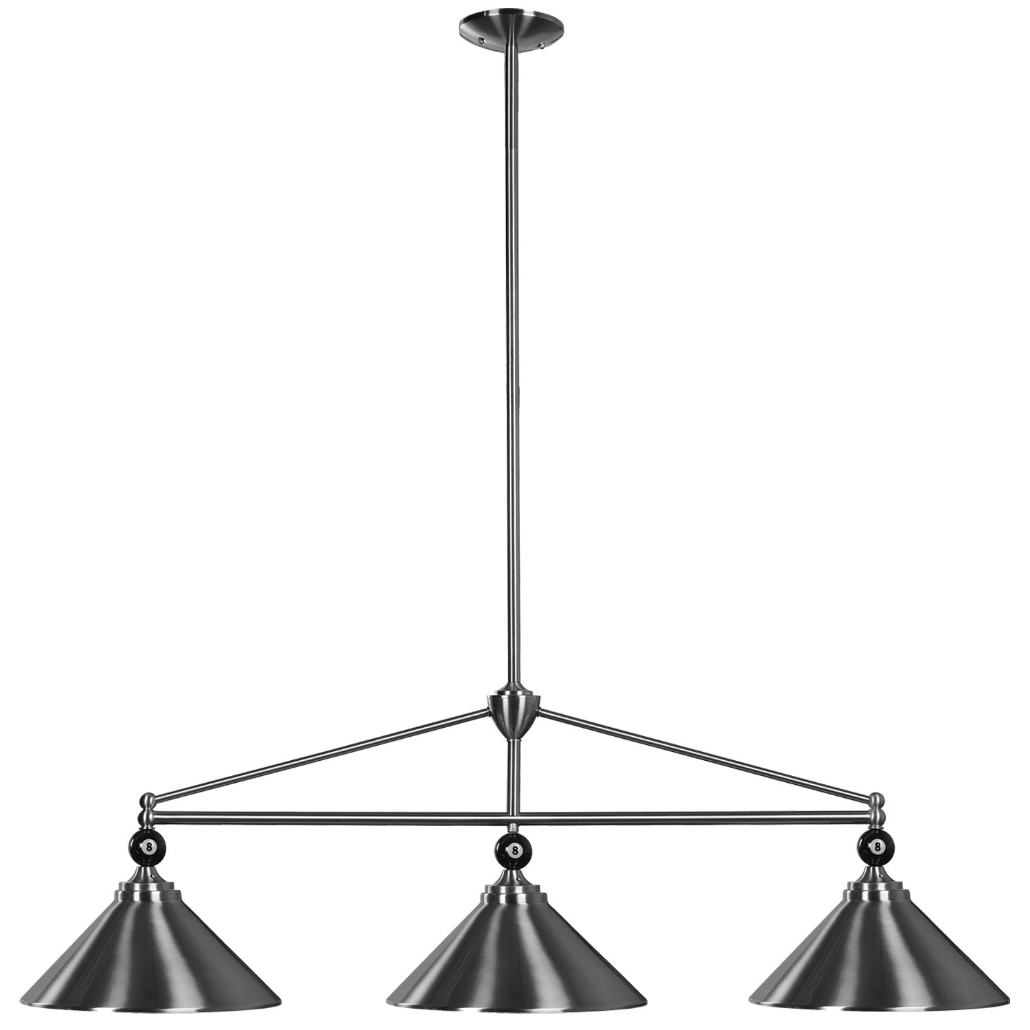 Empire-54" 3LT Billiard Light- Stainless