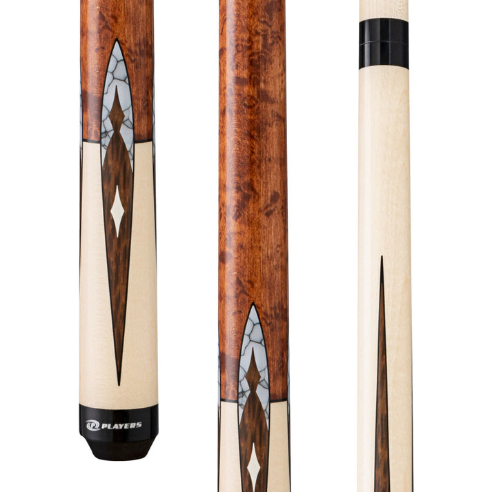 Players Birdseye & Maple with White Recon Wrapless Cue
