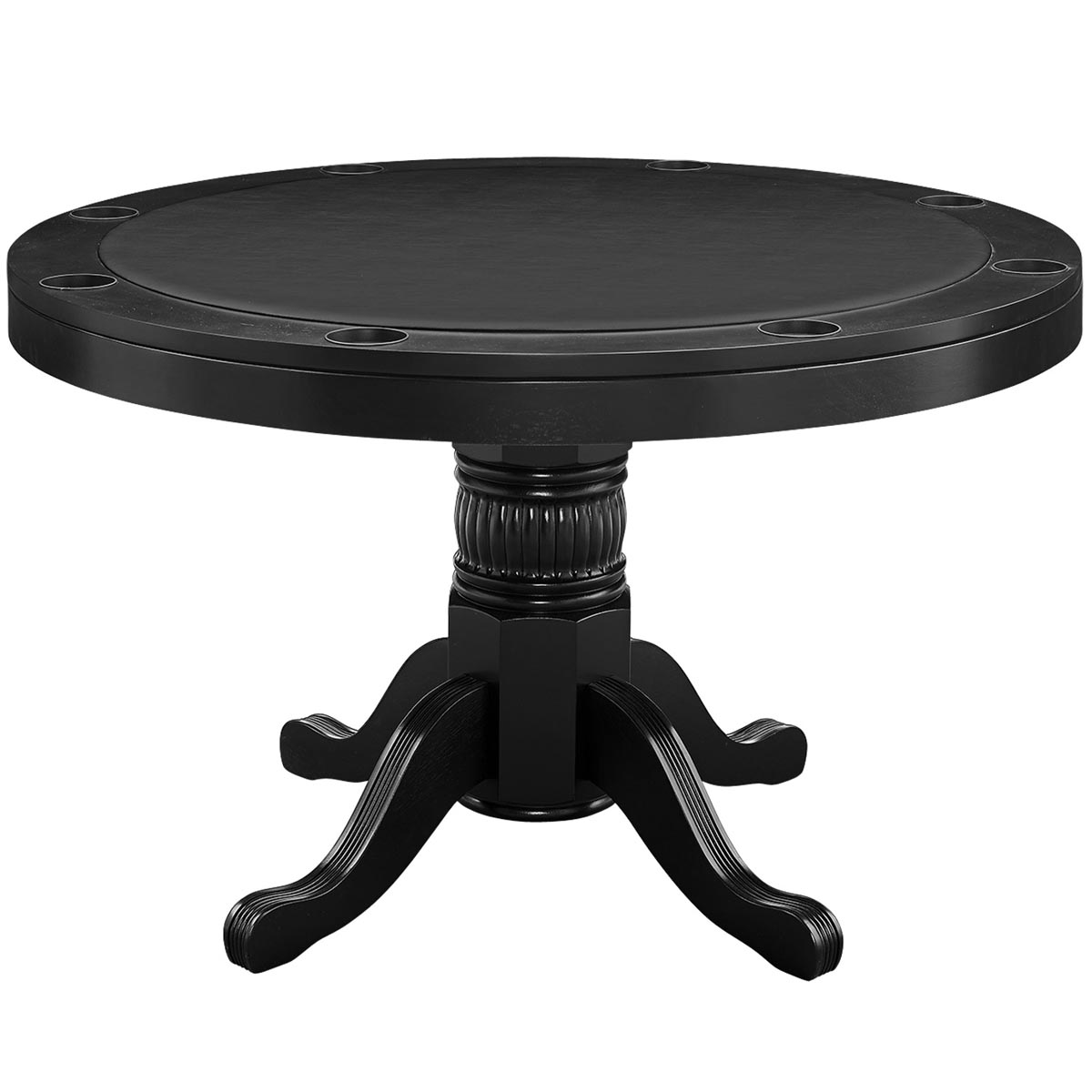 48" 2 in 1 Game Table - Black, Cappuccino, Chestnut, and English Tudor