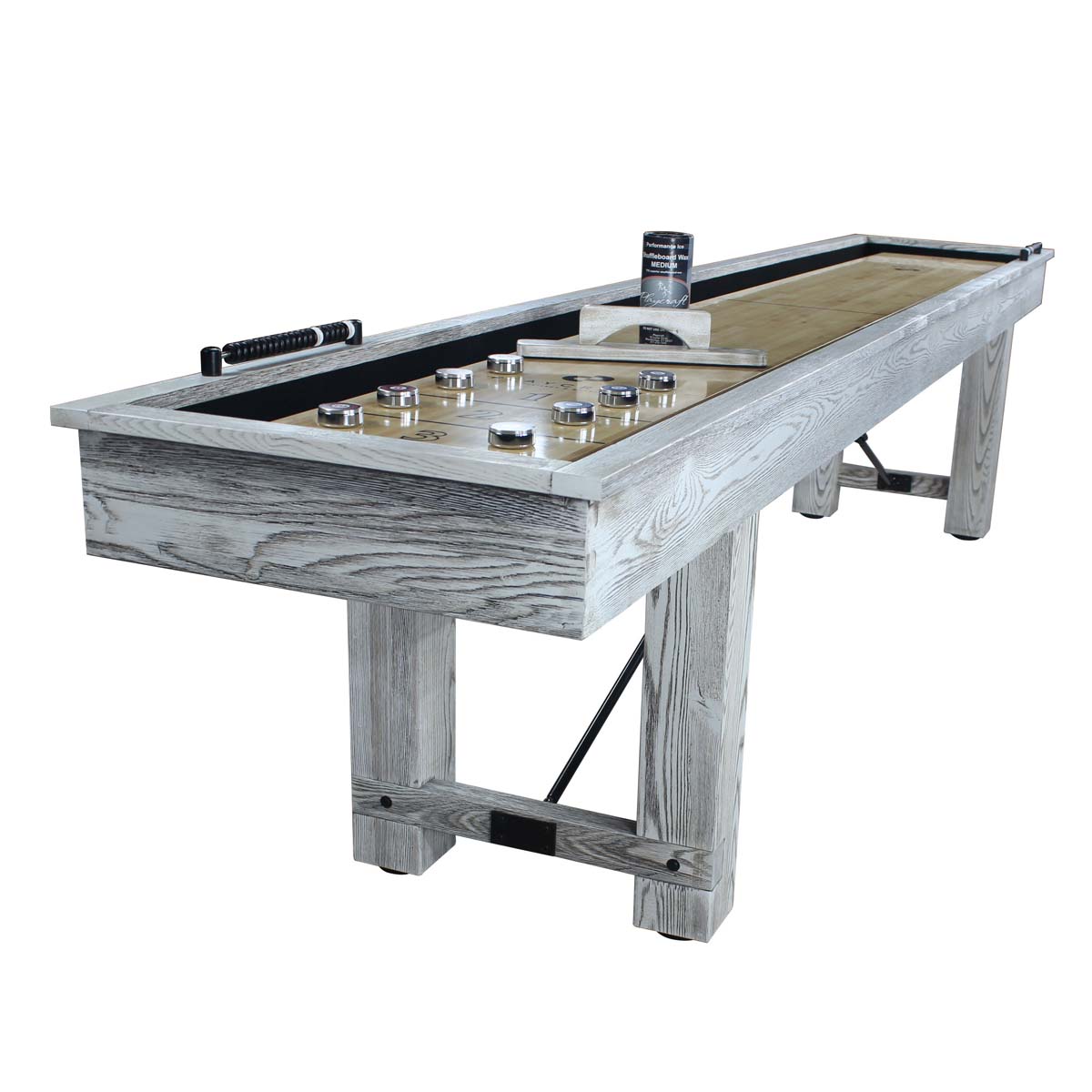12' Montauk Shuffleboard Table - Whitewash
