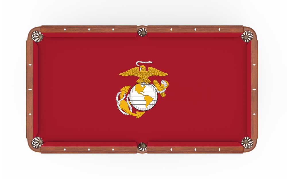 Military Logo Pool Table Felt (Air Force, Army, Coast Guard, Marine, Navy, POWMIA)