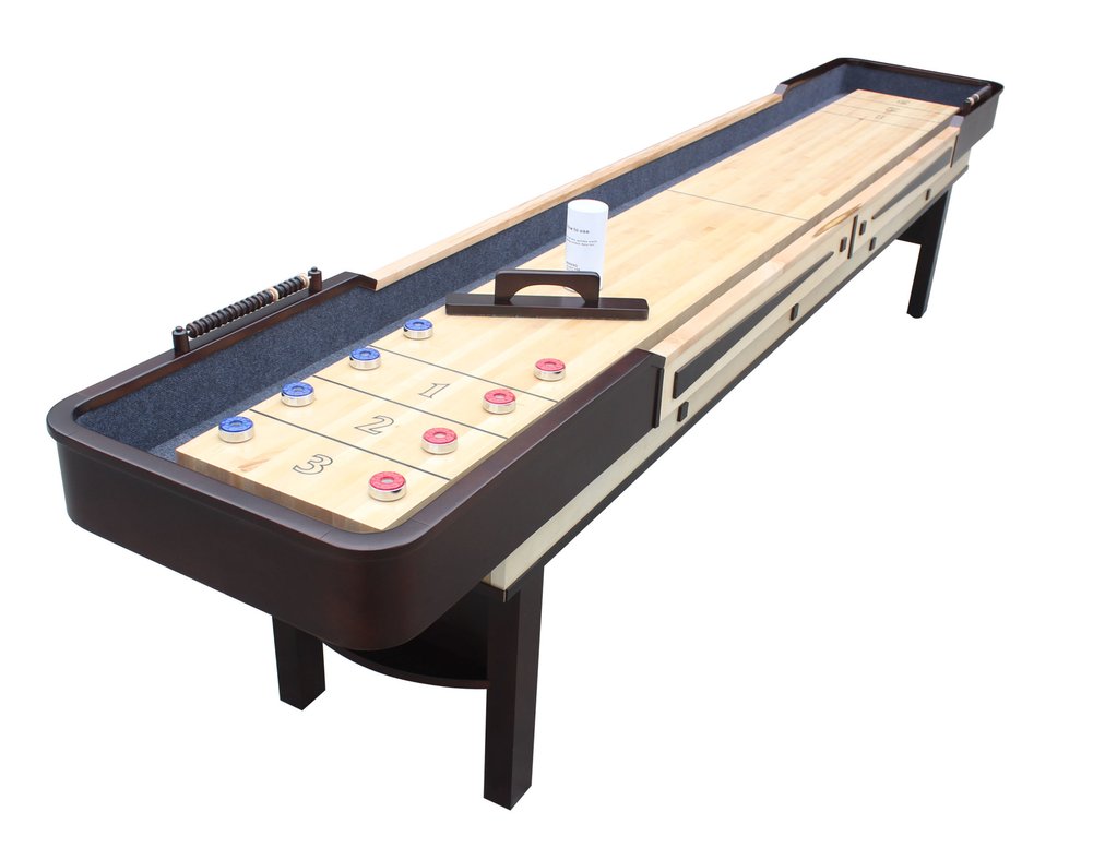 Merlot 9-ft Shuffleboard Table - Espresso