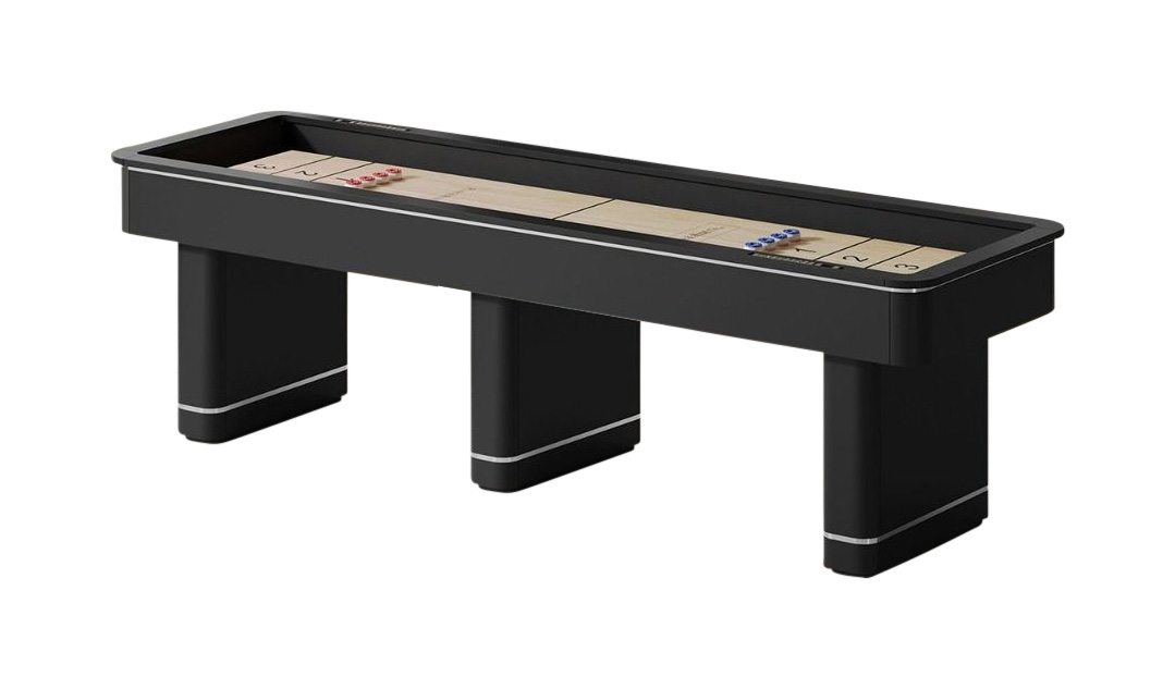 14' Deco Shuffleboard Table - Black