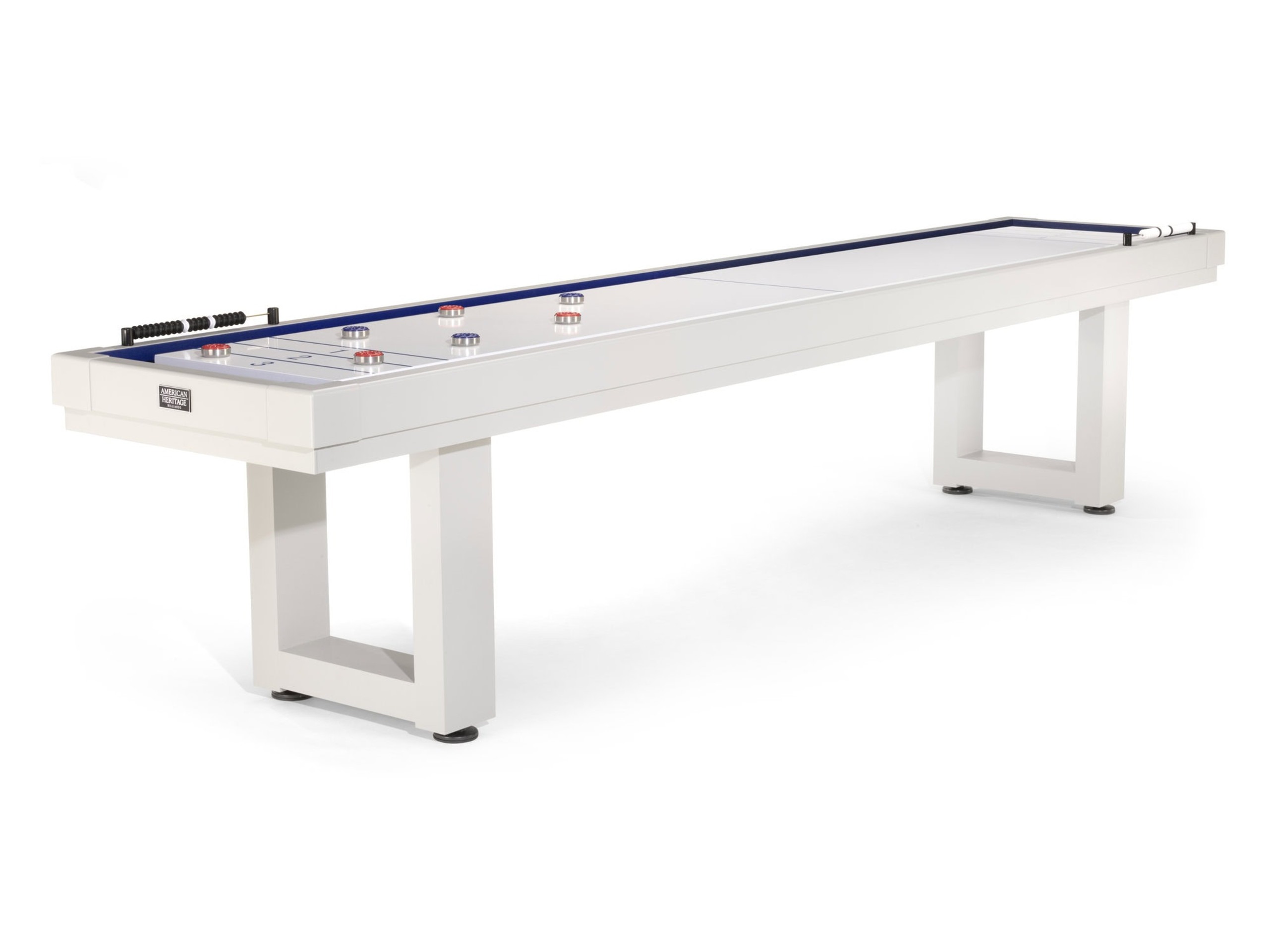 9' Lanai Outdoor Shuffleboard Table - Pearl White