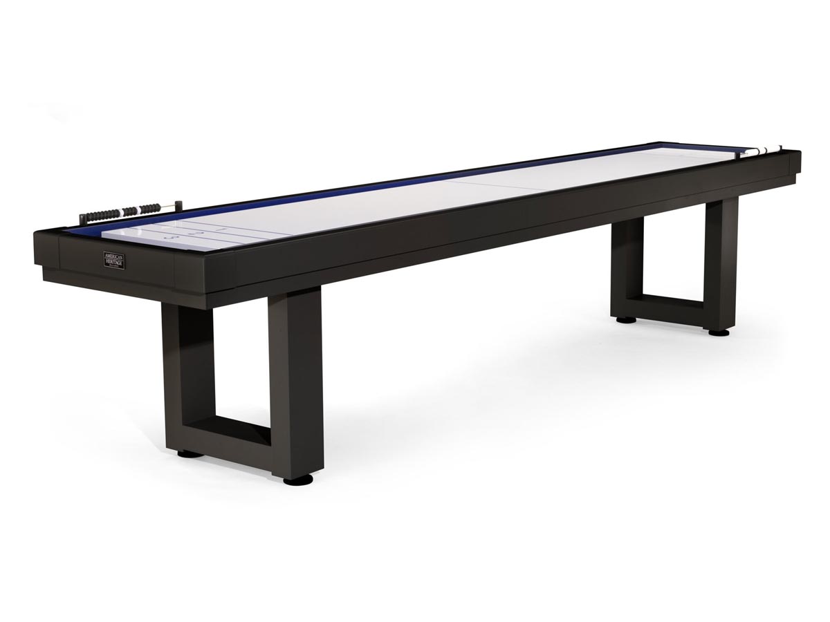 12' Lanai Outdoor Shuffleboard Table - Obsidian Black