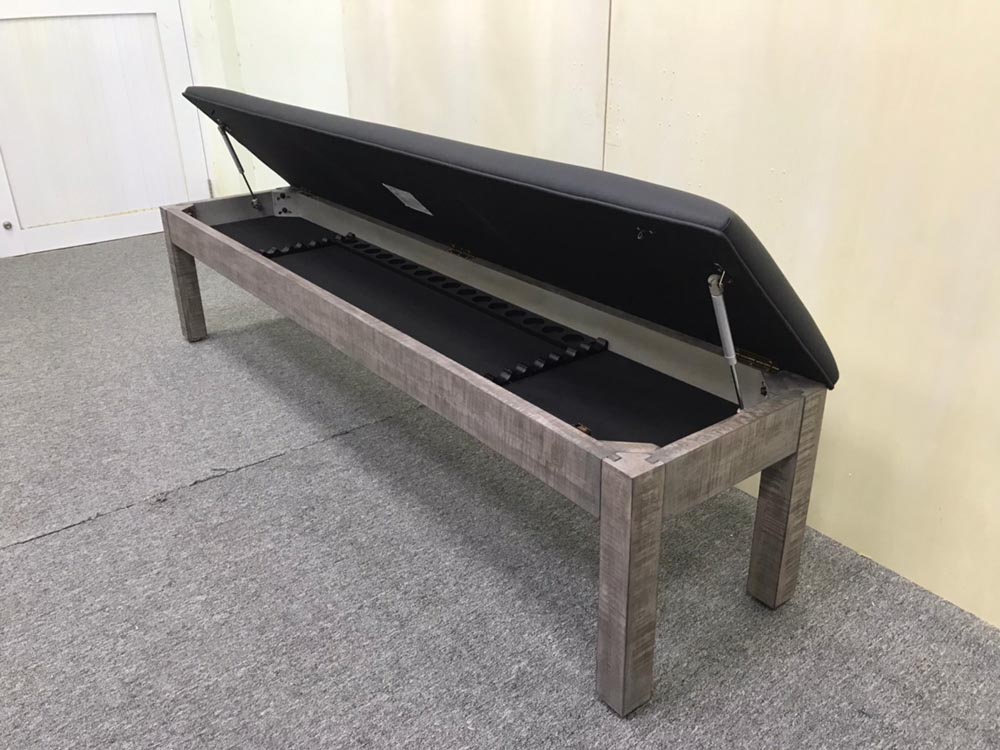 75" Nixon Antique Dining Bench with Storage