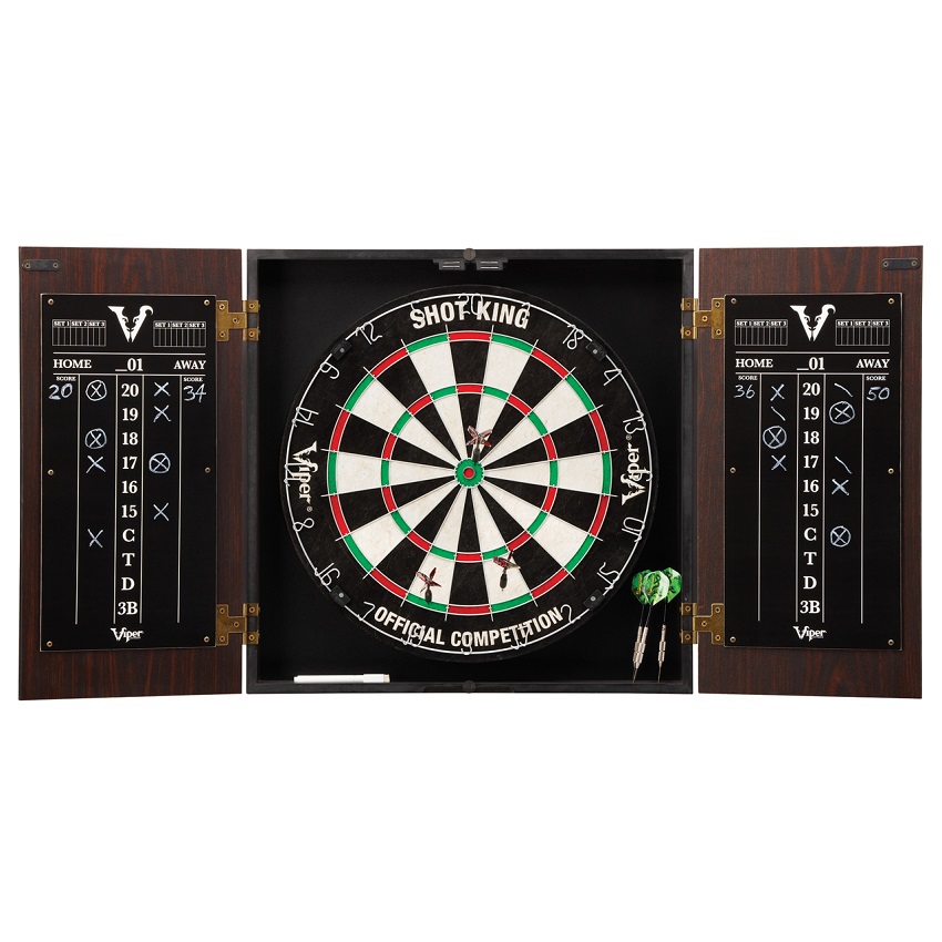 Stadium Steel Tip Cabinet & Dartboard Set Stadium Steel Tip Cabinet & Dartboard Set