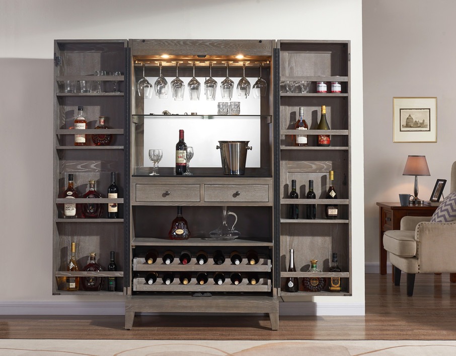 Westbrook Bar Cabinet in Glacier