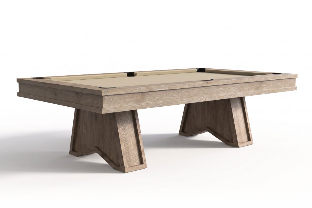 8' Ann Arbor Pool Table - Natural Ash