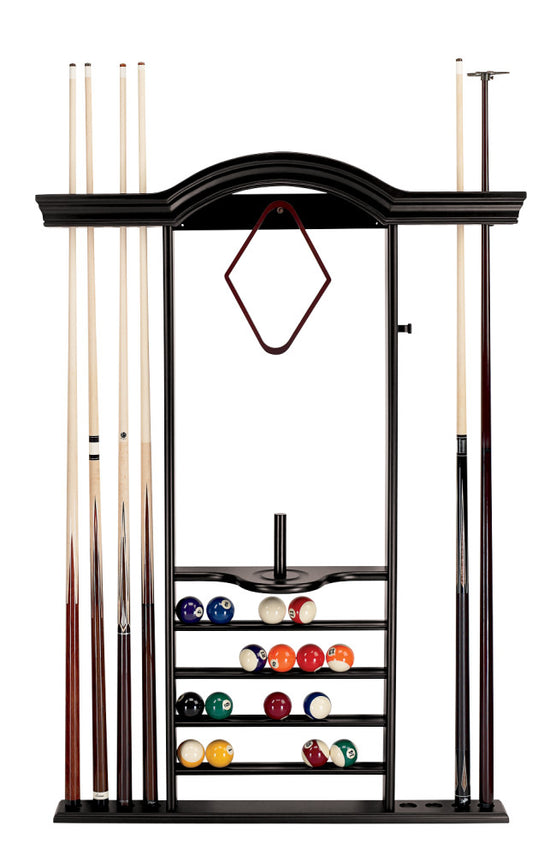 7-Cue Wall Rack (Black or Cherry)